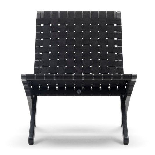 Cuba Chair Sort eik / sort flett