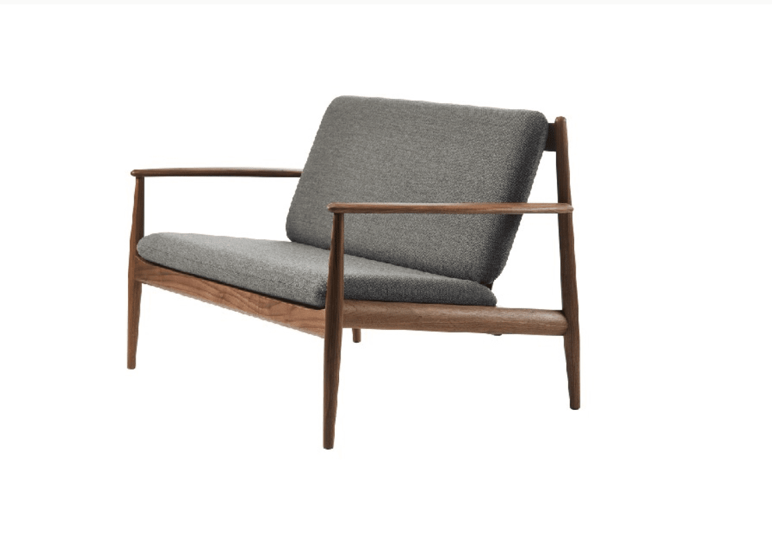 GJ 118 Easy Sofa Valnøtt/Fiord Grå