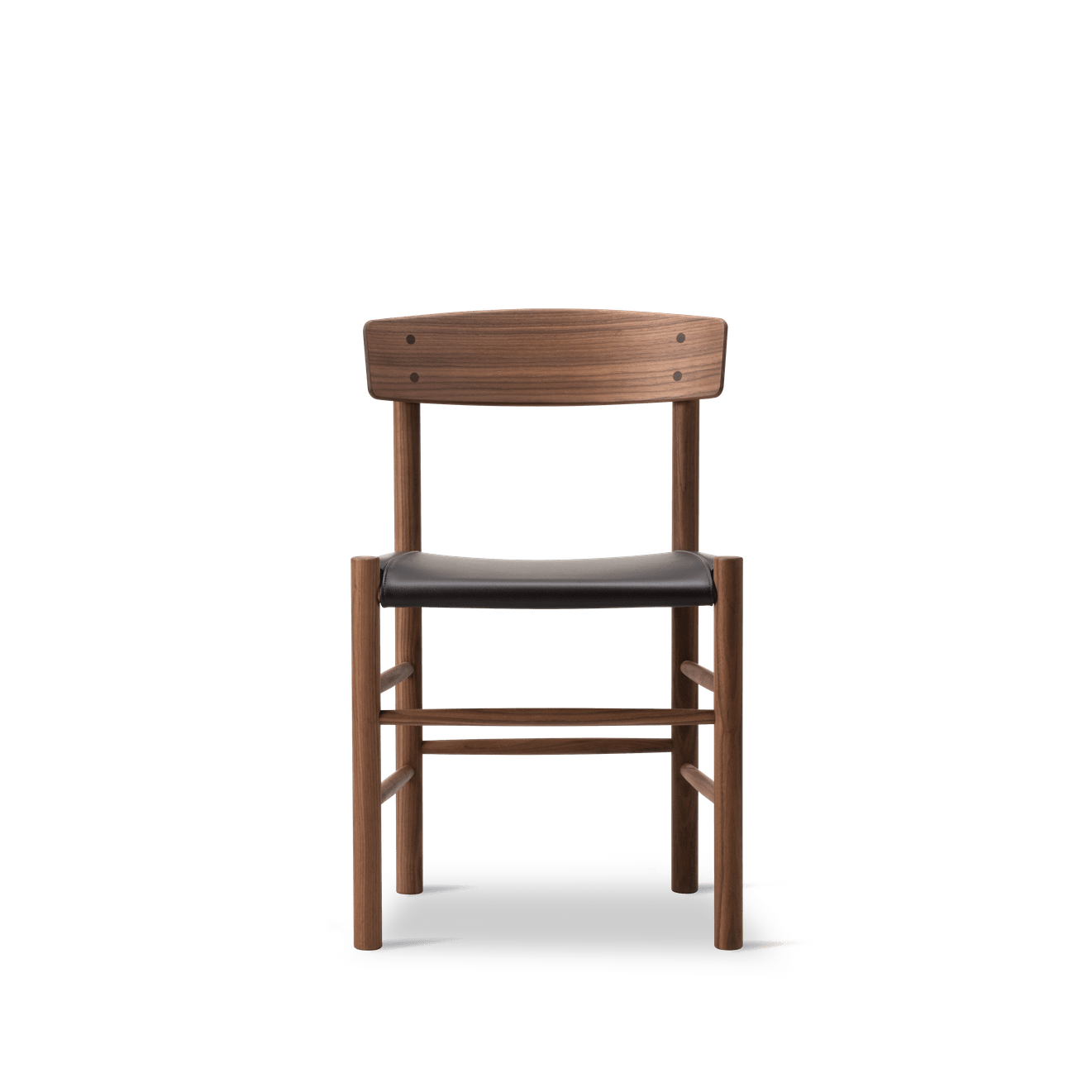 J39 / Oljet valnøtt - Sort lær