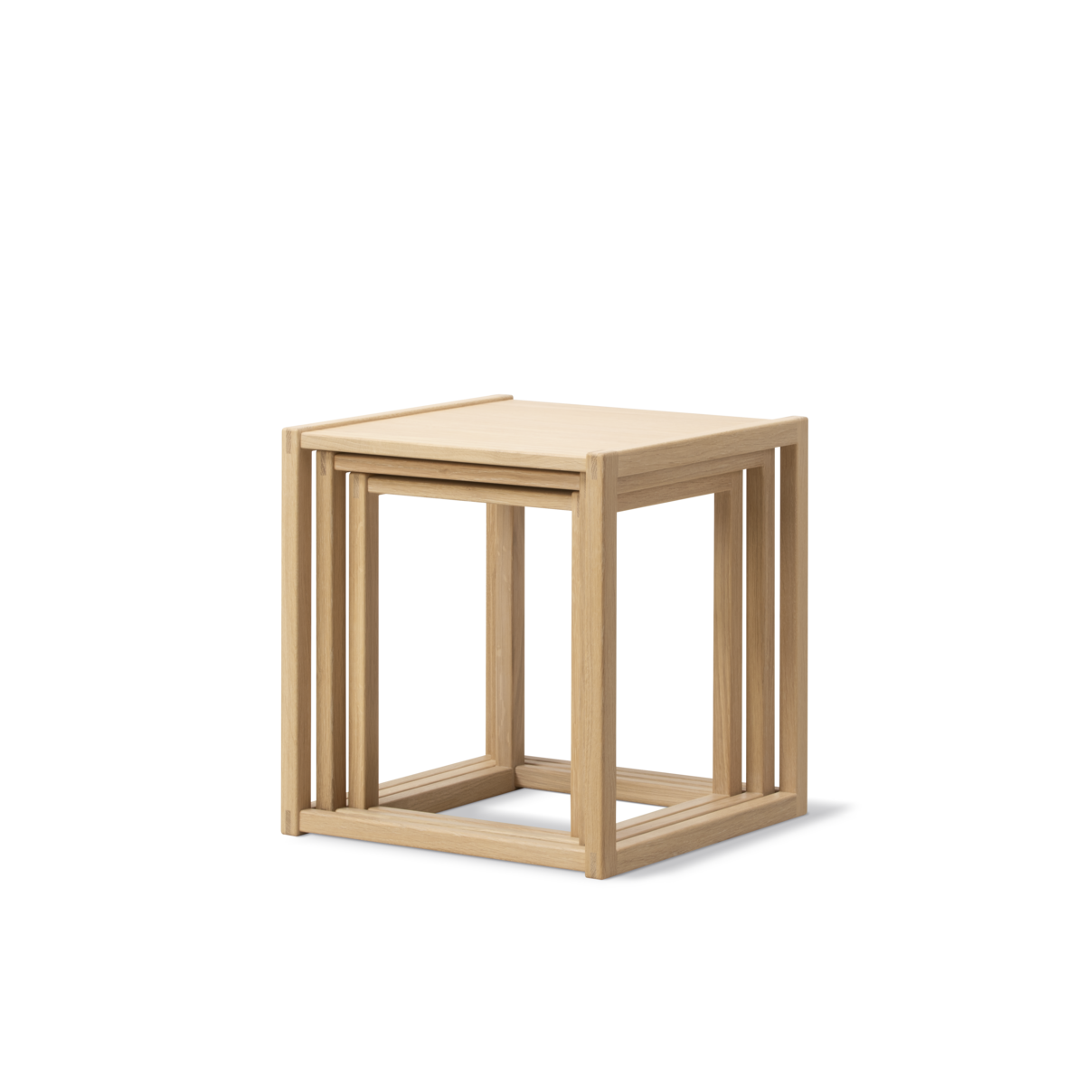 Børge Mogensen BM375 Nesting Tables / Lys oljet eik