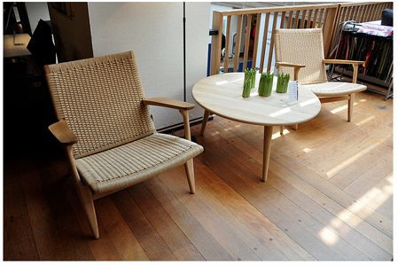 CH008 / Ø100 cm / Hans J. Wegner / såpet eik