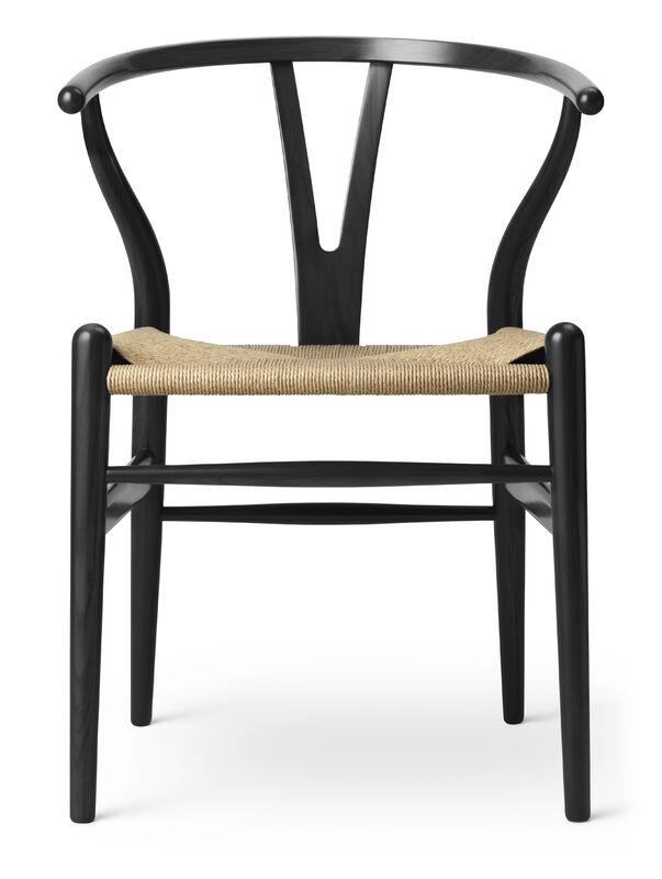 Hans J. Wegner Y-stolen Sort eik / Naturflett