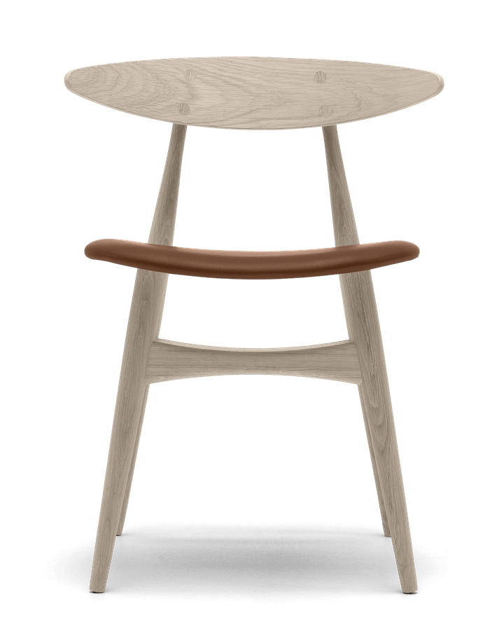 CH33P såpet eik / rød lær