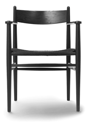 CH37 sort eik/sort papirgarn