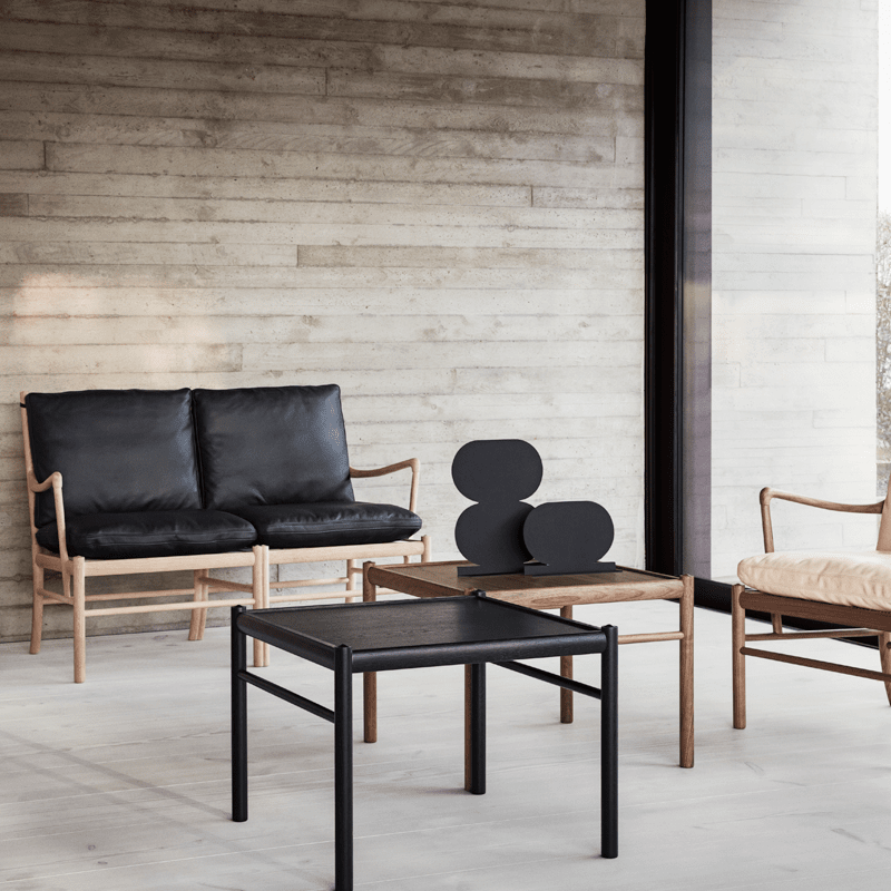 Ole Wanscher Colonial sofabord Sort eik