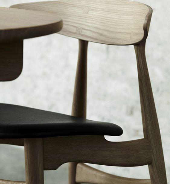 CH33P såpet eik / rød lær