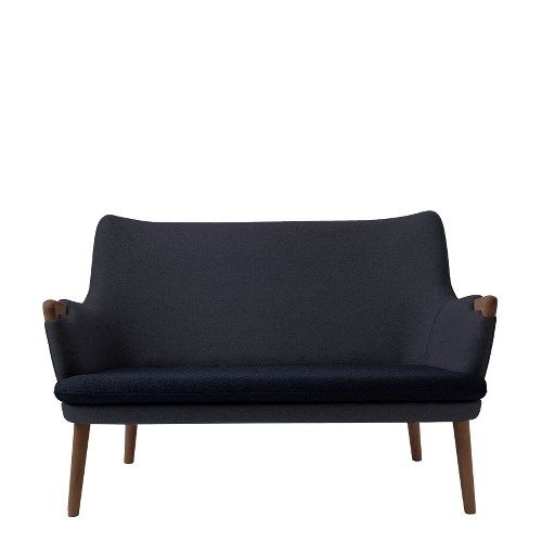 CH72 Hans Wegner oljet Valnøtt / ull mørkeblå