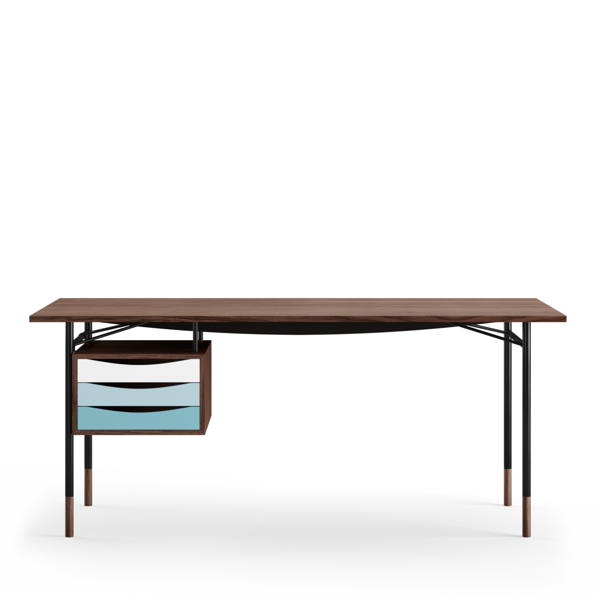 Finn Juhl Nyhavn Skrivebord / Valnøtt - Valnøtt - Kalde toner