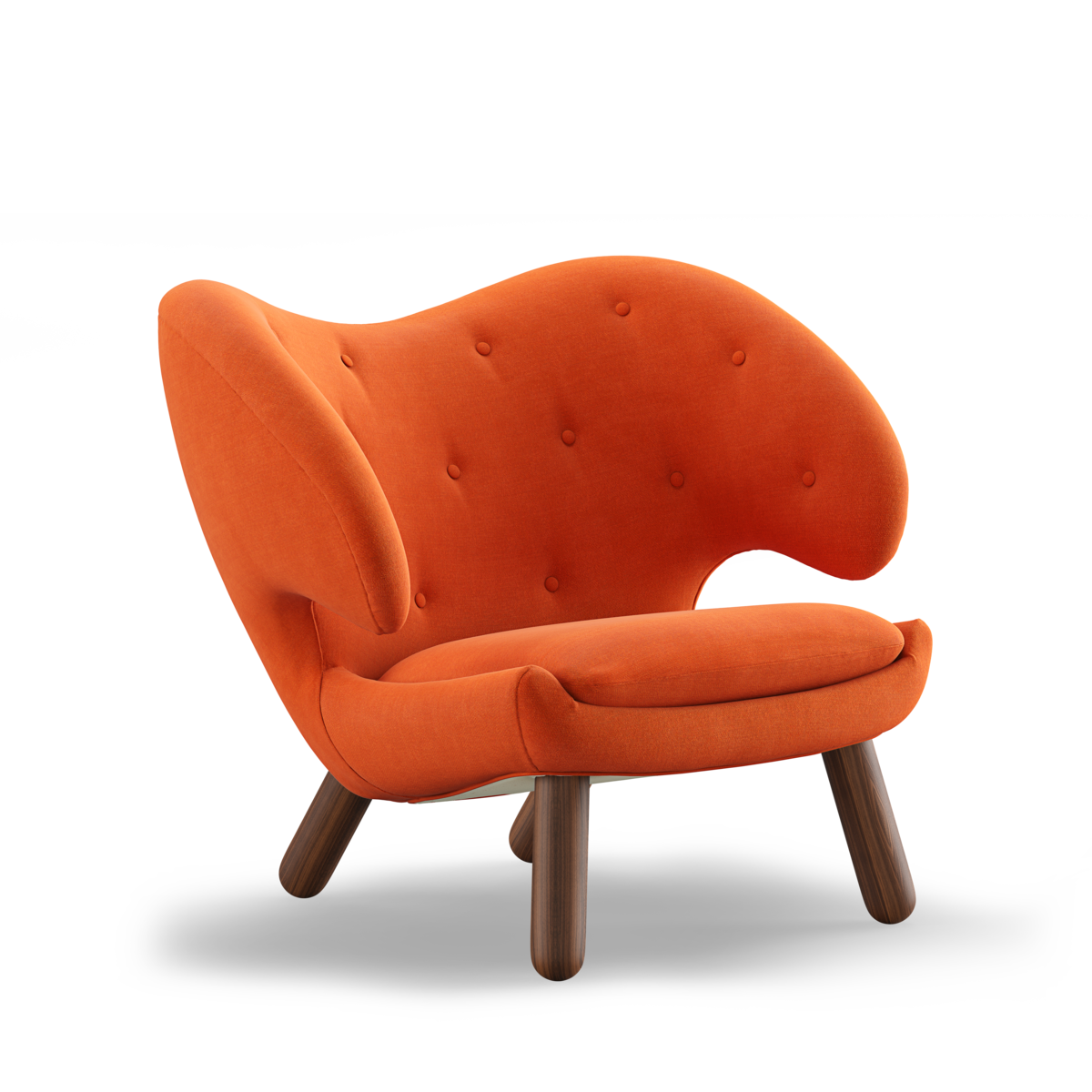 Finn Juhl Pelikan stol / Pumpkin Spice - Valnøtt