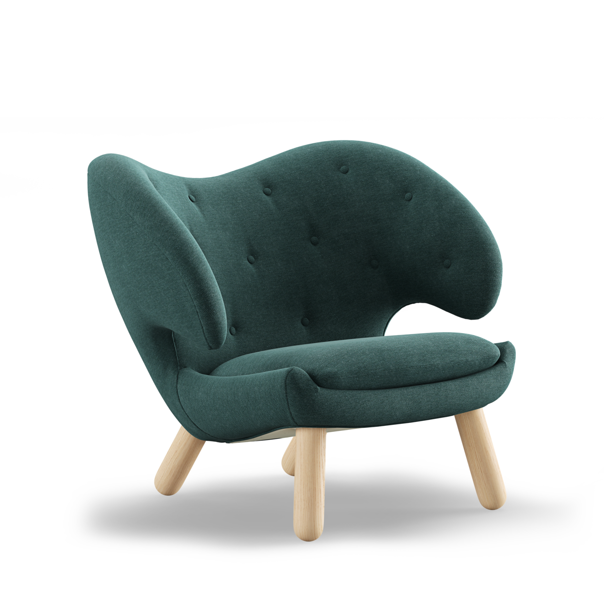 Finn Juhl Pelikan stol / Cast Iron - Eik