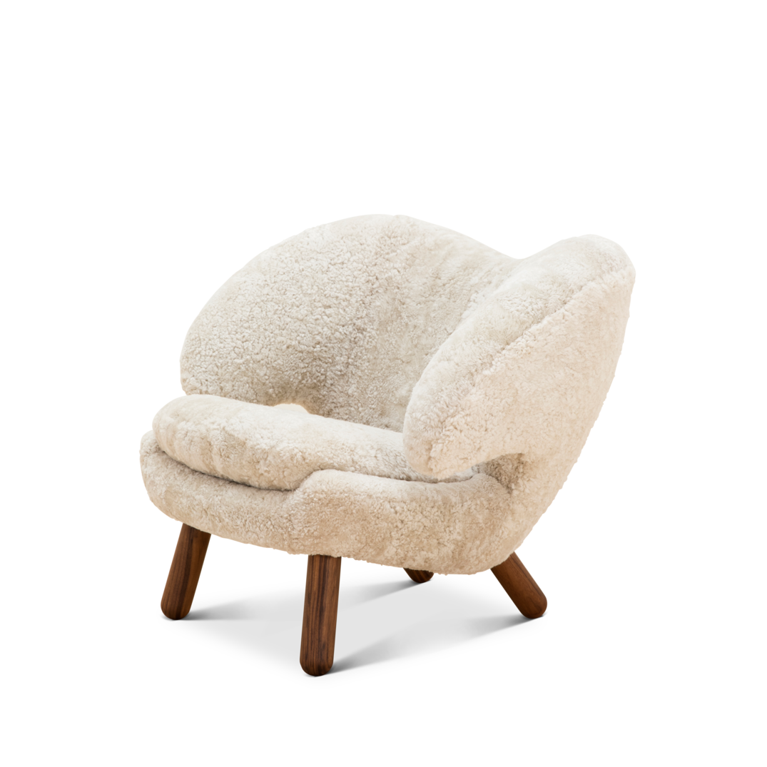 Finn Juhl Pelikan stol / Sheepskin Moonlight