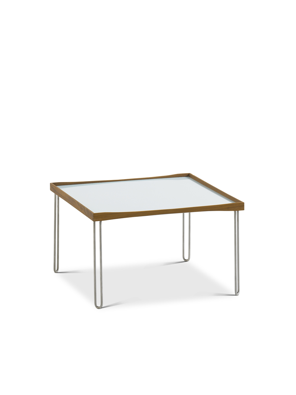 Finn Juhl Bakkebordet / Oljet valnøtt - Hvit/Sort laminat 