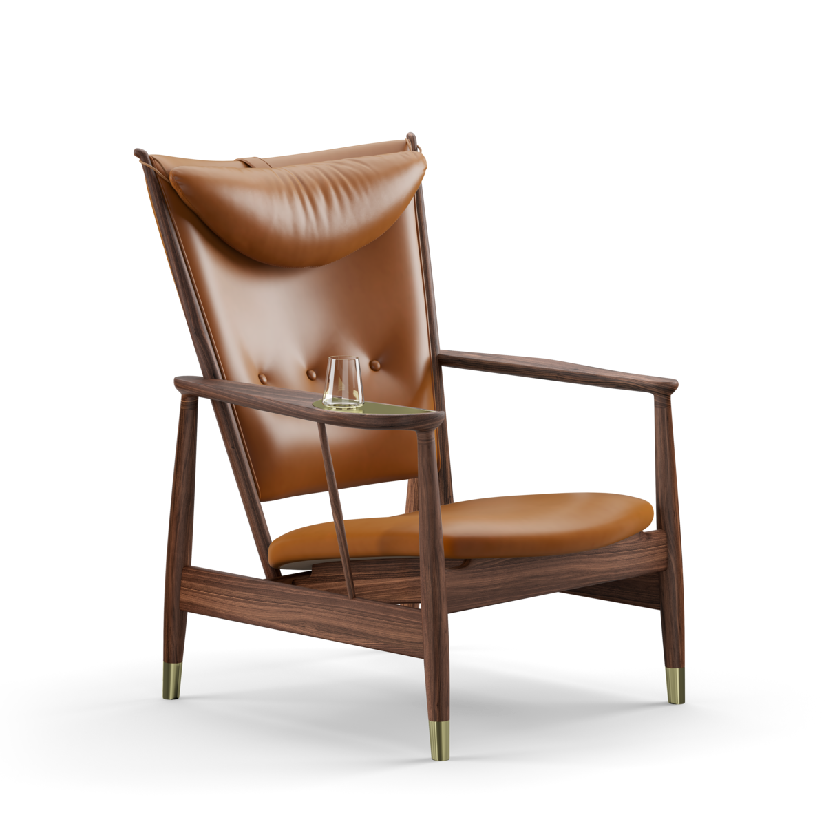 Finn Juhl Whiskeystolen / Valnøtt anilin