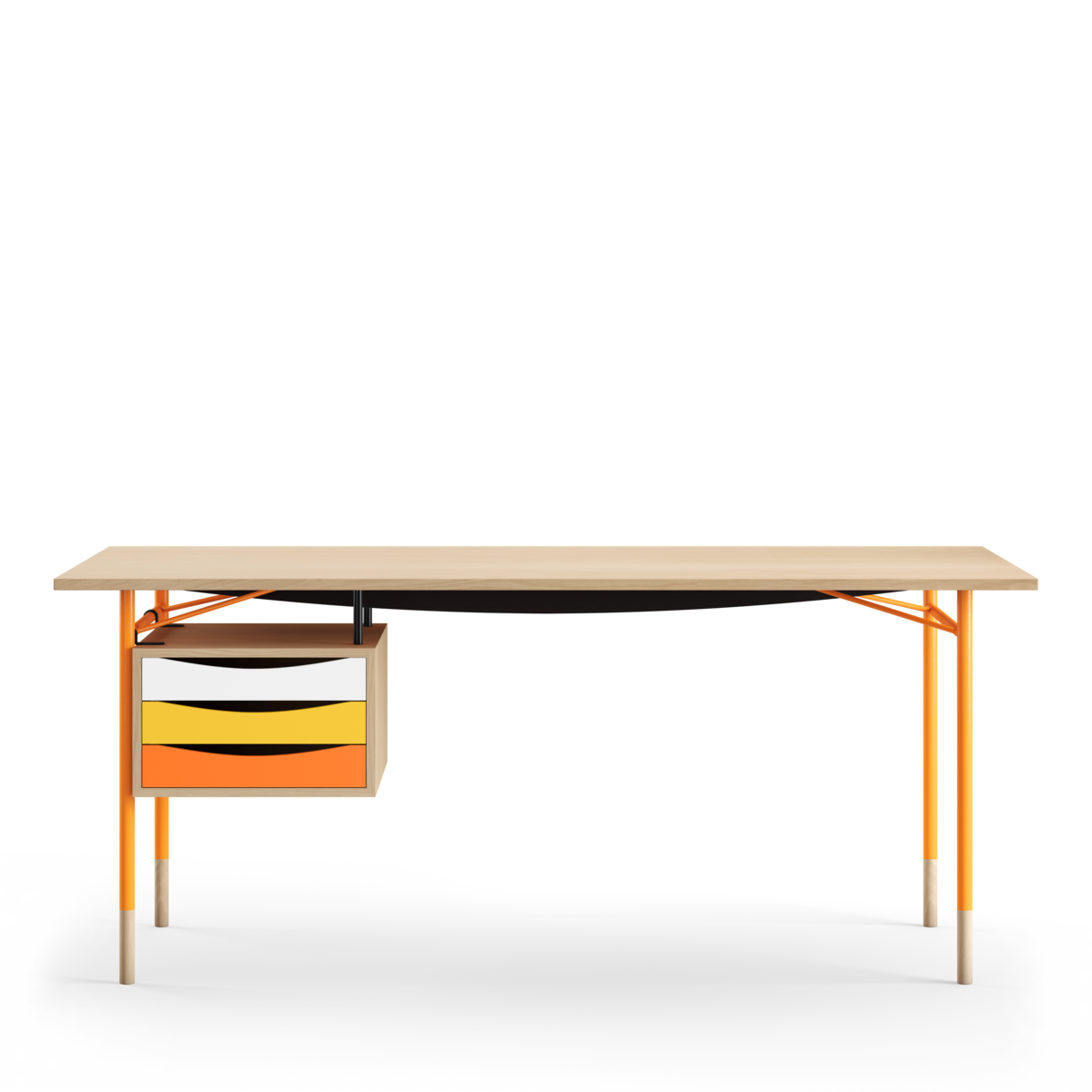 Finn Juhl Nyhavn Skrivebord / Lys eik - Lys eik - Varme toner 