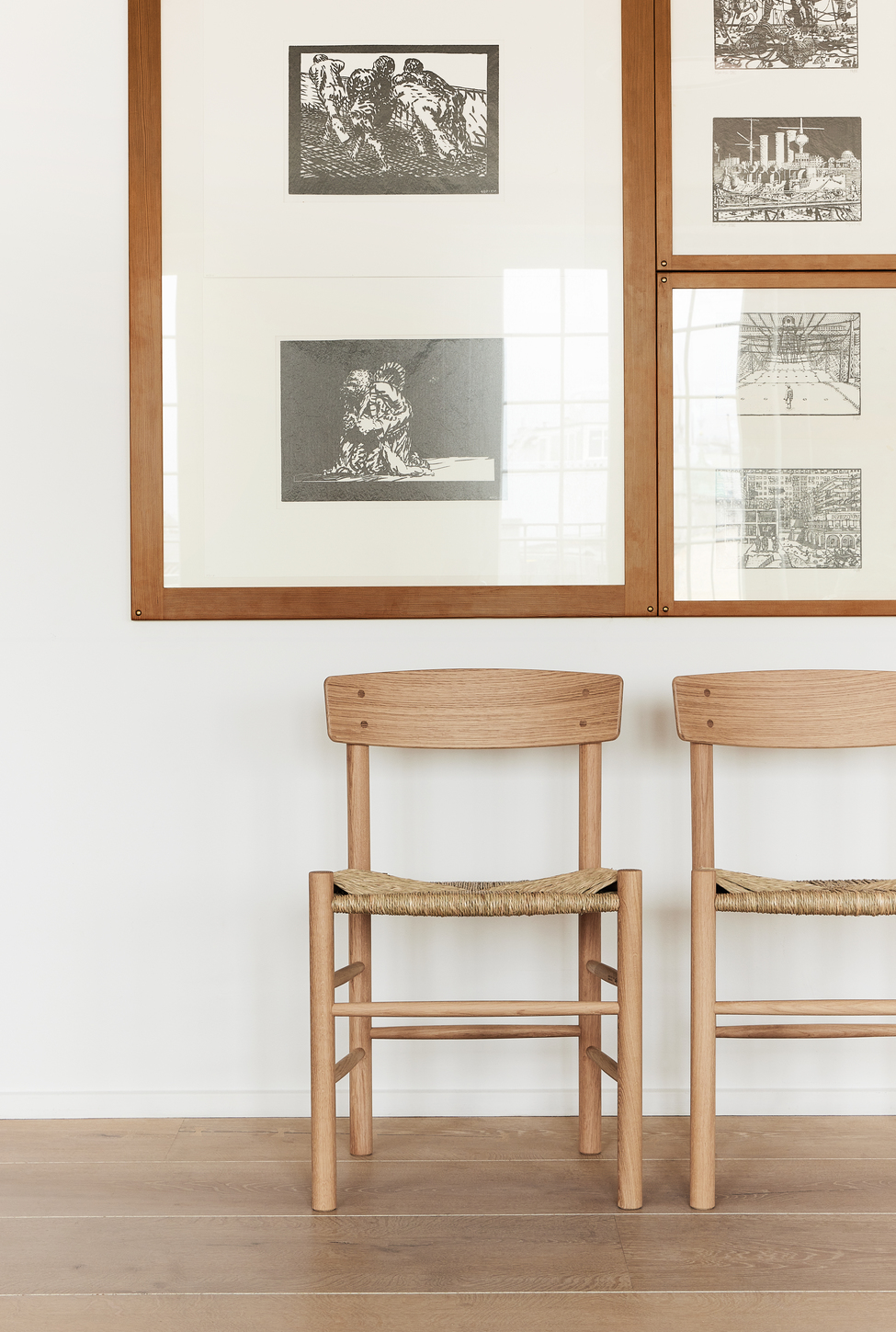 6 stk J39 / Oljet eik - naturflett