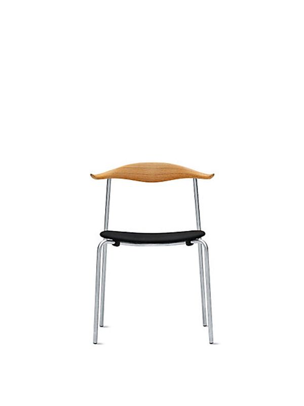 Hans J. Wegner CH88P / oljet eik / Sort lær