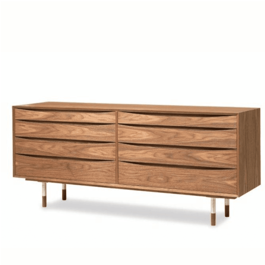 AV08 Arne Vodder Double Low Boy Oljet Valnøtt