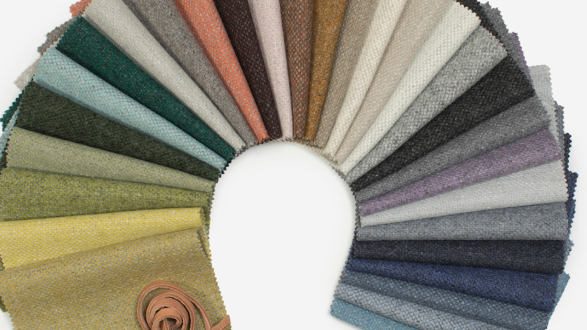 Velg blant 30 farger i tekstilet Amdal